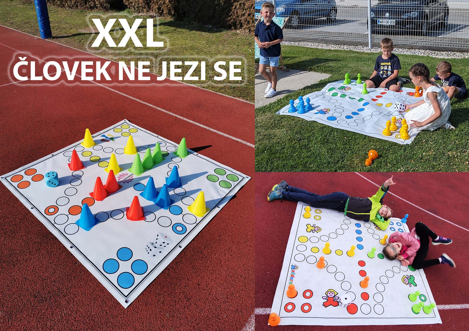 XXL ČLOVEK NE JEZI SE, za dva do štiri igralce.